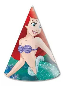 Disney Hercegnők Ariel party kalap csákó 6 db-os
