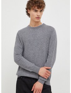 Marc O'Polo gyapjúkeverék pulóver könnyű, férfi, szürke