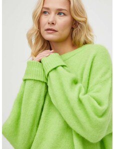 American Vintage gyapjú pulóver női, zöld