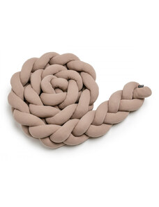 T-TOMI Braided crib bumpers 220 cm Mocca