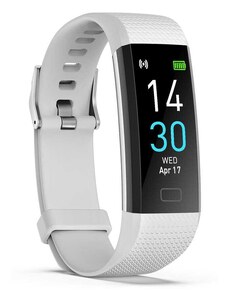Smart Watch S5 fitneszkarkötő okoskarkötő pulzusméréssel - törtfehér