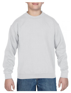 Gildan kereknyakú gyerek pulóver, GIB18000, White-L