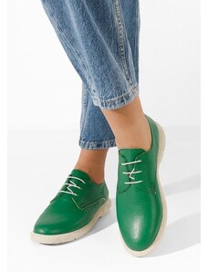 Zapatos Karysa v4 zöld női derby cipő