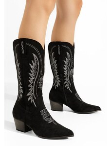 Zapatos Liisa fekete cowboy csizma