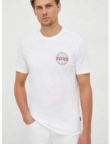 Michael Kors pamut póló fehér, nyomott mintás