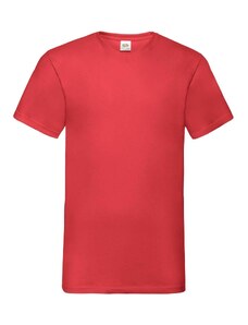 Men's Red T-shirt Valueweight V-Neck Fruit of the Loom