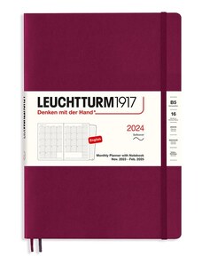 LEUCHTTURM1917 Monthly Planner with Notebook 2024