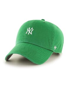 47brand pamut baseball sapka MLB New York Yankees zöld, nyomott mintás, B-BSRNR17GWS-KY