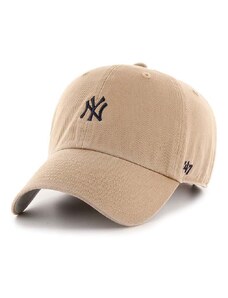 47 brand pamut baseball sapka MLB New York Yankees bézs, nyomott mintás
