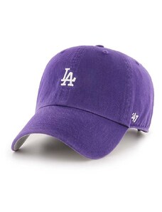 47brand pamut baseball sapka MLB Los Angeles Dodgers lila, nyomott mintás