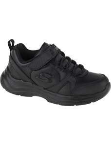 Fekete gyerek tornacipő Skechers Glimmer Kicks - School Struts 81445L-BBK