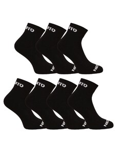 7PACK socks Nedeto ankle black