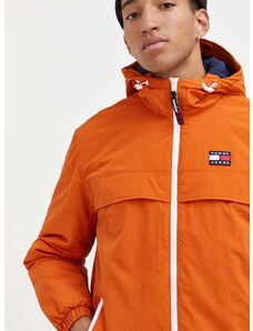 Tommy Jeans rövid kabát férfi, narancssárga, téli