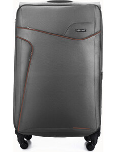 BASIC Solier szürke textilbőrönd mérete XL STL1651 D.GREY/COFFEE 29'' (XL))