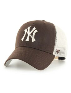 47 brand baseball sapka MLB New York Yankees barna, nyomott mintás, B-BRANS17CTP-BWC