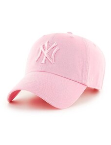 47brand pamut baseball sapka MLB New York Yankees rózsaszín, nyomott mintás