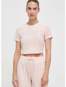 Guess t-shirt COUTURE női, rózsaszín, V3BI01 KBXI2