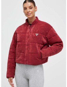 Guess rövid kabát női, piros, téli, oversize