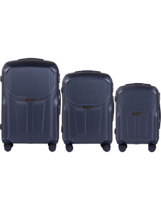Sötétkék utazóbőrönd készlet PREDATOR PDT01-3. Luggage 3 sets (L,M,S) Wings, Dark Blue