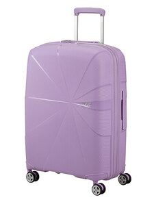American Tourister STARVIBE négykerekű bővíthető, levendula színű, közepes bőrönd 146371-A035