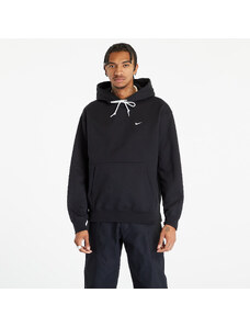 Férfi kapucnis pulóver Nike Solo Swoosh Men's Fleece Pullover Hoodie Black/ White