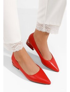 Zapatos Bertesa v2 piros alacsony sarkú körömcipők