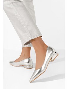 Zapatos Bertesa v2 ezüst alacsony sarkú körömcipők