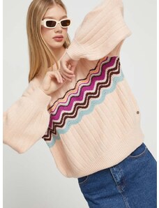 Roxy pulóver meleg, női, rózsaszín