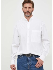 Calvin Klein ing férfi, állógalléros, fehér, relaxed