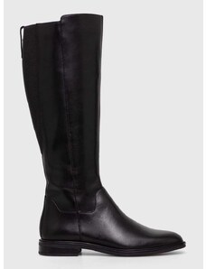 Vagabond Shoemakers bőr csizma FRANCES 2.0 fekete, női, lapos talpú, 5606.201.20