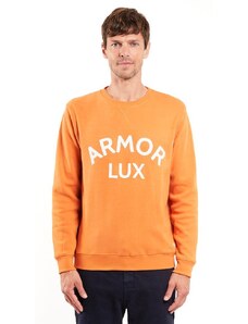 Armor Lux Pamut pulóver felirattal Armor Lux Heritage Sweatshirt - Rusty