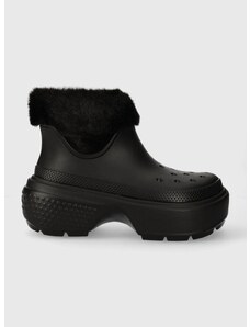 Crocs hócipő Stomp Lined Boot fekete, 208718