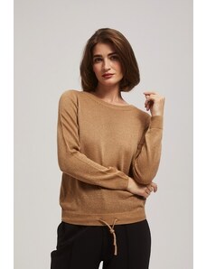 Moodo Sweater with metal thread and tie-up