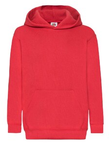 Red children's sweatshirt Classic kangaroo Fruit of the Loom