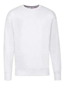 White Men's Sweatshirt Lightweight Set-in-Sweat Sweat Fruit of the Loom