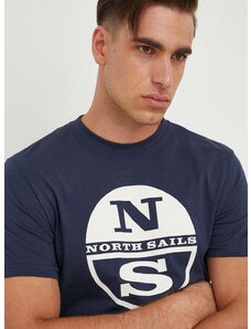 North Sails pamut póló nyomott mintás