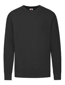 Black Men's Sweatshirt Lightweight Set-in-Sweat Sweat Fruit of the Loom