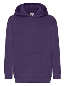 Purple children's sweatshirt Classic kangaroo Fruit of the Loom