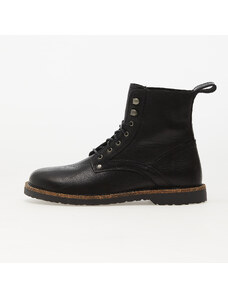 Birkenstock Bryson Grained Natural Leather Black, magas szárú sneakerek
