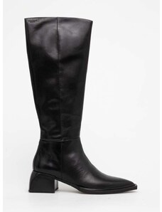 Vagabond Shoemakers bőr csizma VIVIAN fekete, női, magassarkú, 5453.101.20
