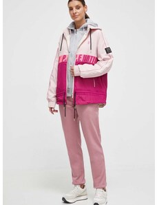 P.E Nation rövid kabát női, rózsaszín, átmeneti, oversize