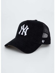 47 brand baseball sapka MLB New York Yankees fekete, nyomott mintás
