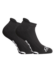 Styx Fekete rövid zokni fehér logóval XL