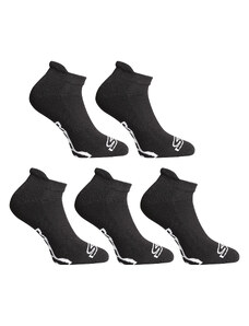 5PACK Fekete rövid Styx zokni XL