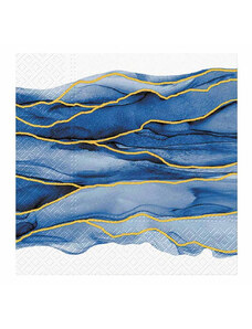 Hullám Watercolor Waves szalvéta 20 db-os 33x33 cm
