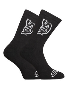 Styx Fekete hosszú zokni fehér logóval M