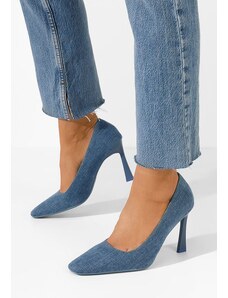 Zapatos Vuria kék tűsarkú cipő