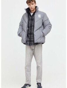 Karl Kani rövid kabát férfi, ezüst, téli