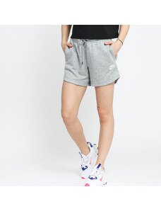 Női rövidnadrág Nike NSW Essential Fleece High-Rise Shorts French Terry Dk Grey Heather/ White