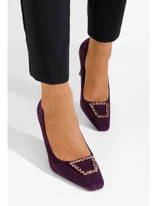 Zapatos Zerna lila tűsarkú cipő